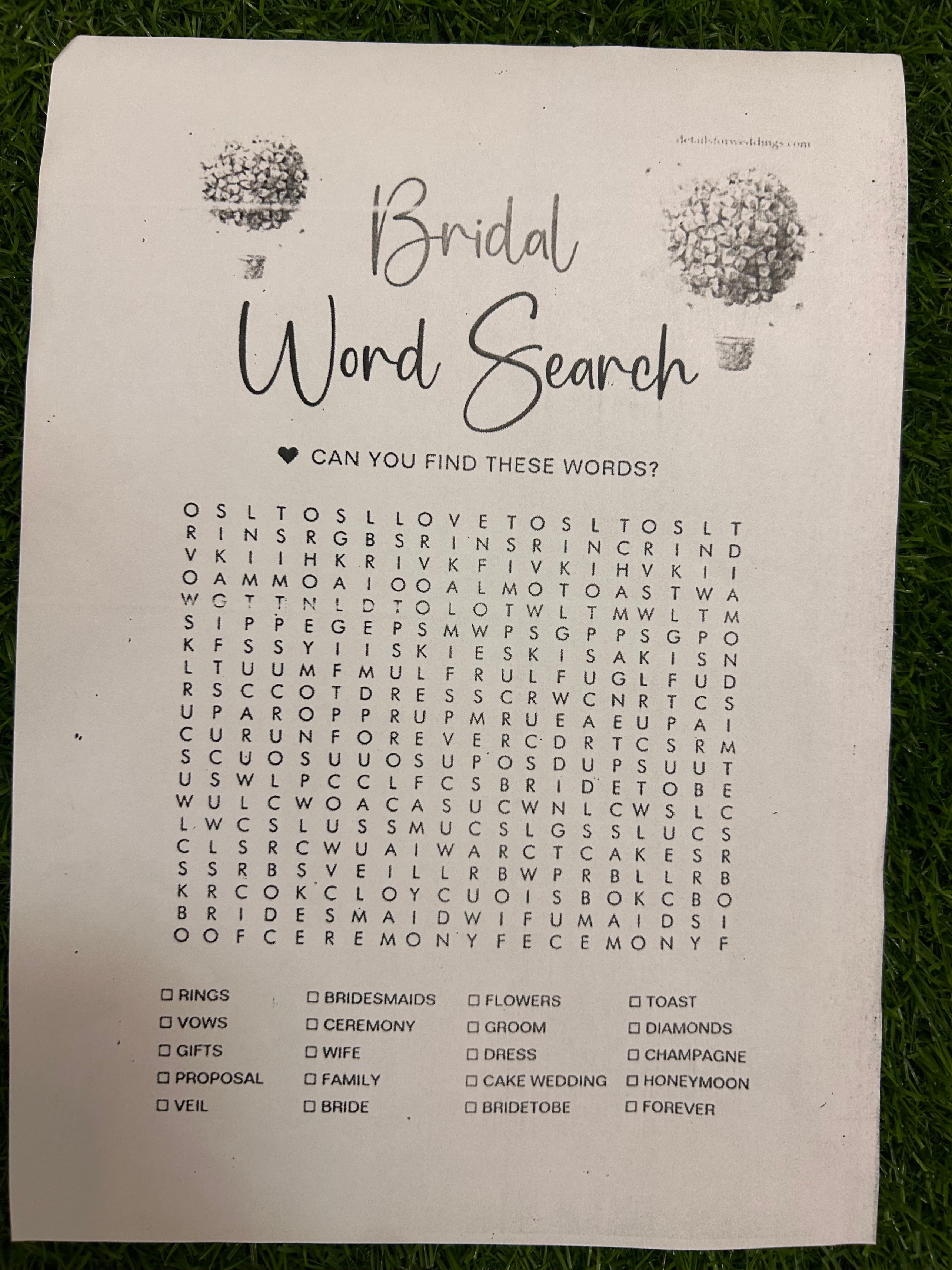 Bridal Shower Games